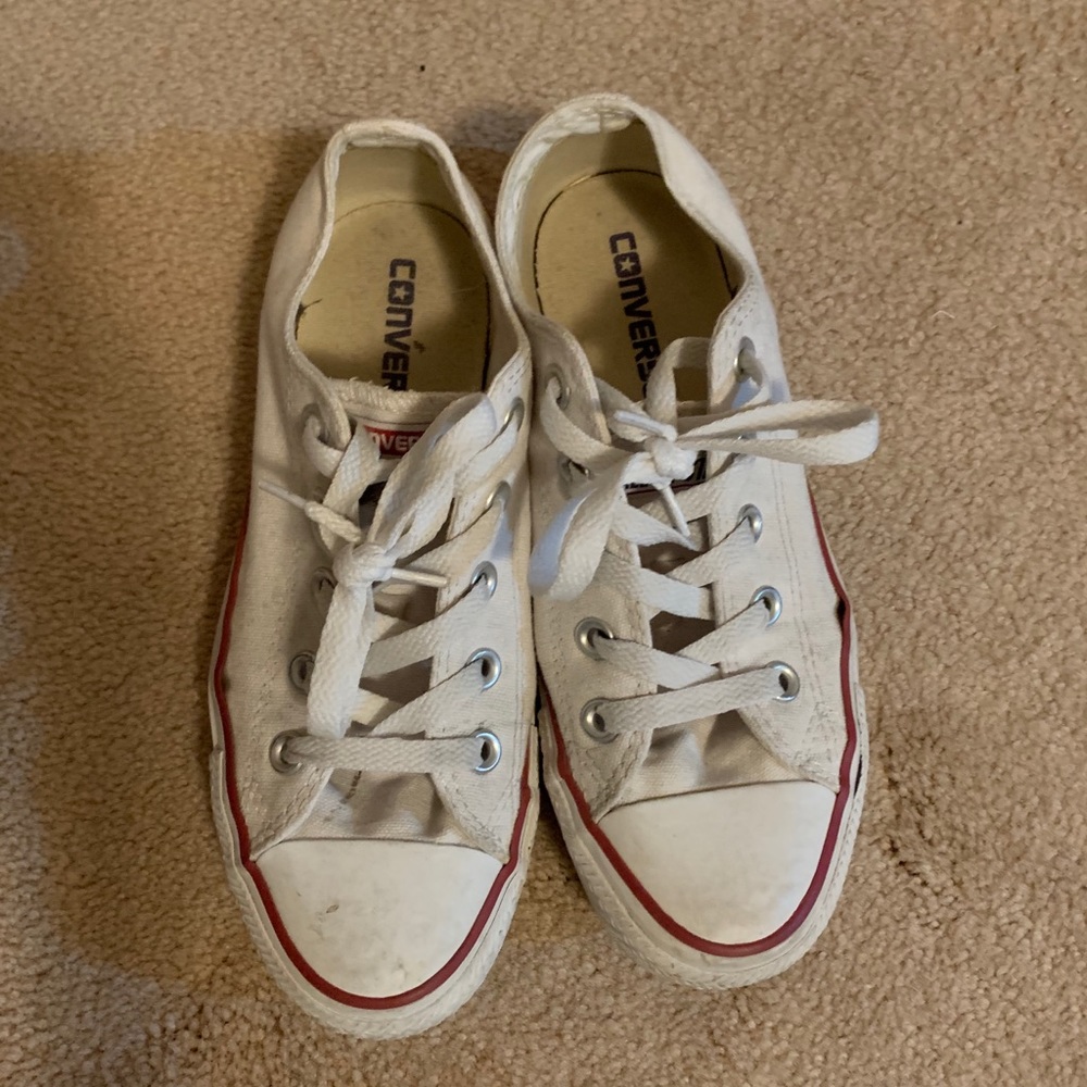 White Converse Low Top